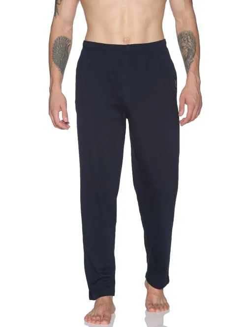 DOLLAR Men's Jean Navy Solid 100% Cotton Straight Track Pants