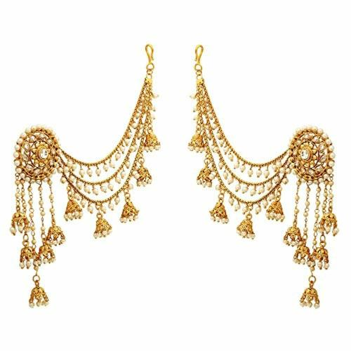 Sanjog Gold Plated Jhumki Earrings Gold (Women)