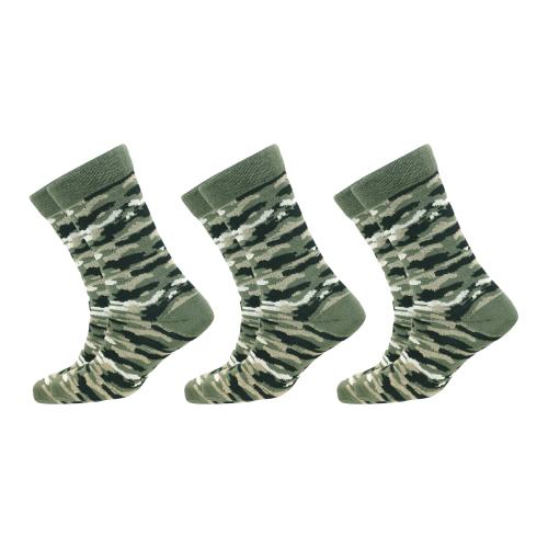 VDangi Men And Women Army Jungle Cotton Blend Ankle Length Socks - Free (Pack Of 6) Olive