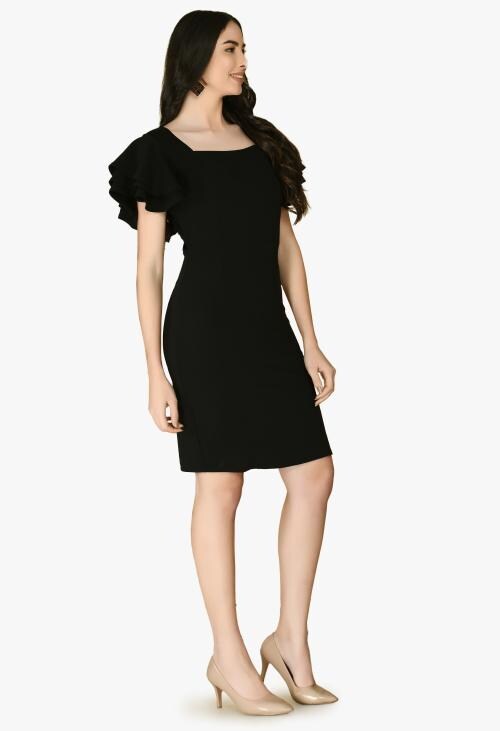 Moshe Women short Black Bodycon Dress