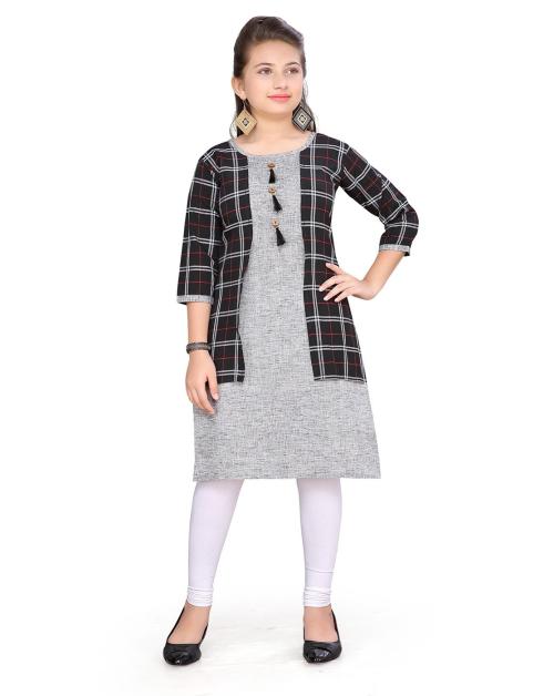 Aarika Girl's black coloured Party Wear Kurti