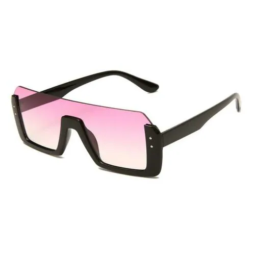 Buy Phenomenal Fashion Square Unisex Half Rim Sunglass inspired from