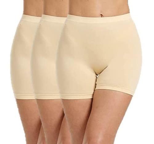 Regalia Procot Cotton Slip Shorts for Under Dresses Women Seamless Anti Chafing Underwear Panties Mid Thigh Boyshorts Lace/Plain Cycling Shorts Regular and Plus Sizes Combo Pack