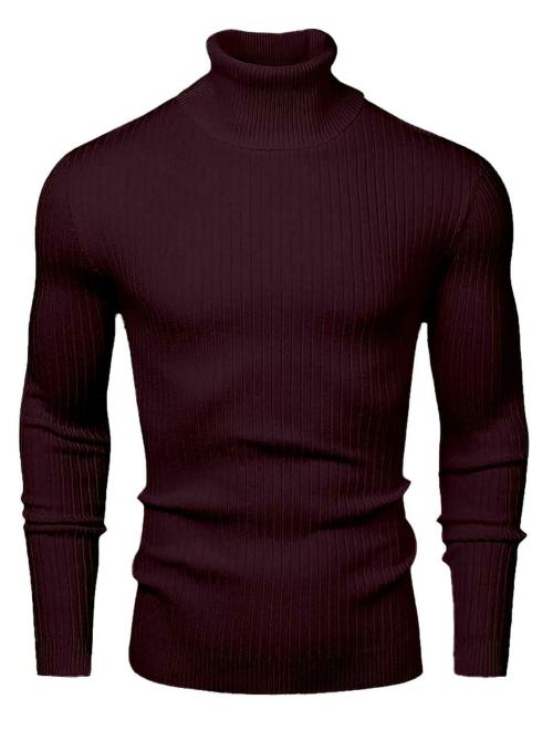 NORTHWIND Men's High Turtle Neck Cotton T-Shirt