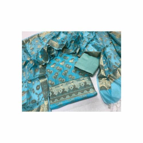 PALASH Women's Banarasi Silk Unstitched Salwar Suit Dress Material PAL.KDS.BRS.013