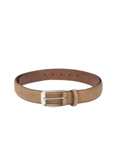 BAGGIT Men Camel Brown Solid Polyurethane (PU) Waist Belt