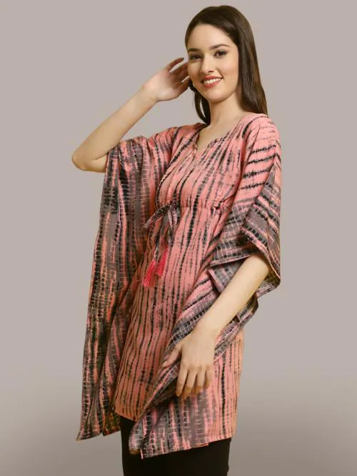 Regular Wear Printed Kimono Sleeves Kaftan Top For Women | Kaftan Top | Bestseller Tops | Kaftan | Kimono Sleeve | Printed Kaftan Top | Tops | Neck top | styles tops | Peplum Top | Tops for women