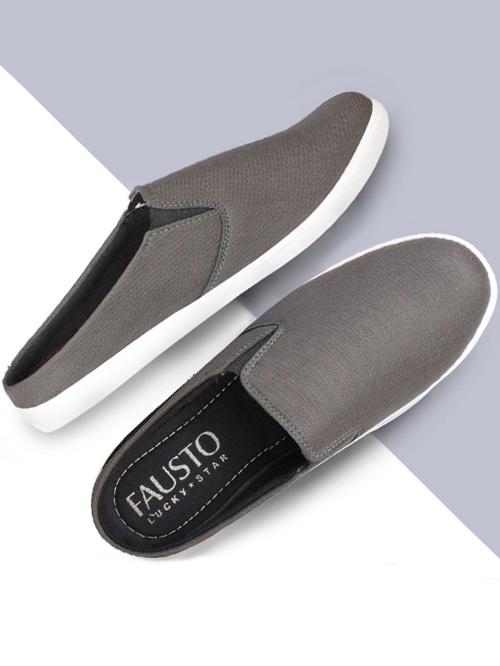 fausto men's canvas slip on shoes