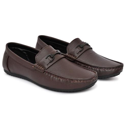 Shuan synthetic leather loafer shoes for men