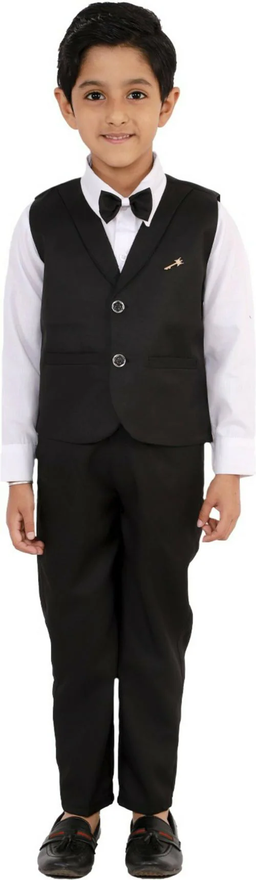 Fourfolds Boys Western Wear Dress Waistcoat