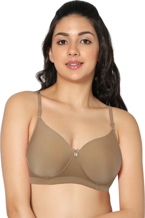 IN CARE LINGERIE Women Push-Up Heavily Padded Bra (Beige)