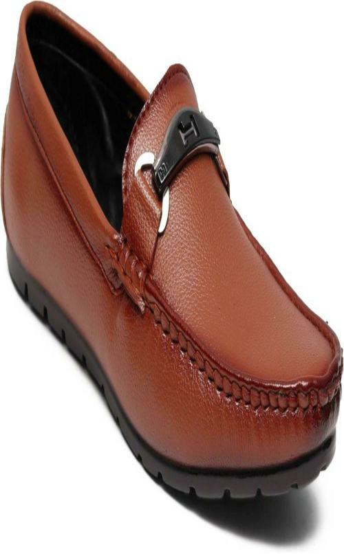 D Shoes Men Loafer Shoes (Brown)