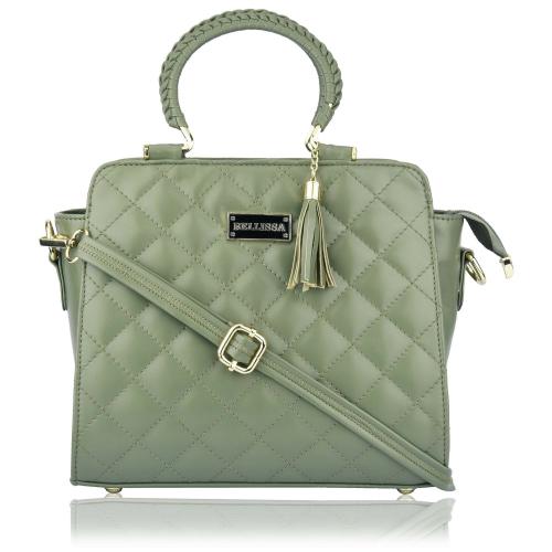 Bellissa Women Mehndi Green Handbag