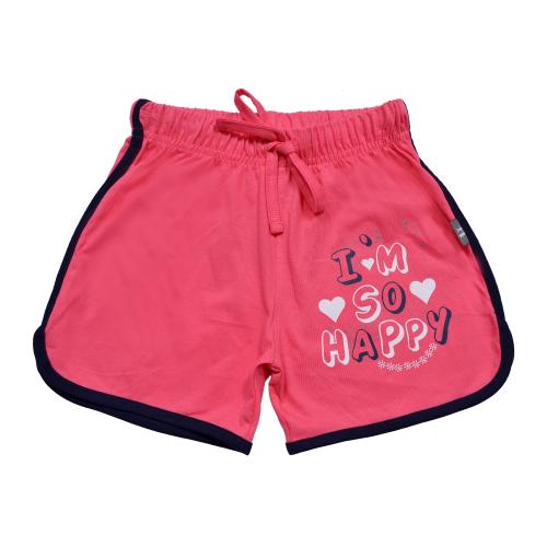 KARIBY Girls' Fancy Cotton Hot Pants/Short Pants (Pink) (5 TO 6 YR)