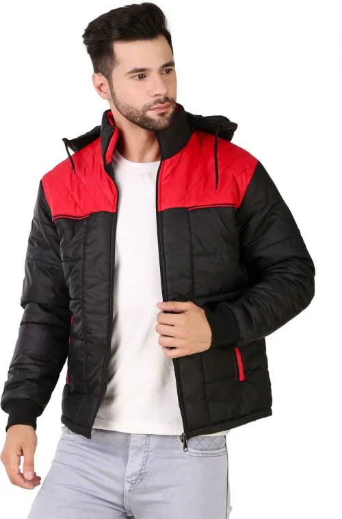 Buy BARSTOW Full Sleeve Colorblock Men Jacket Black XXL Online at