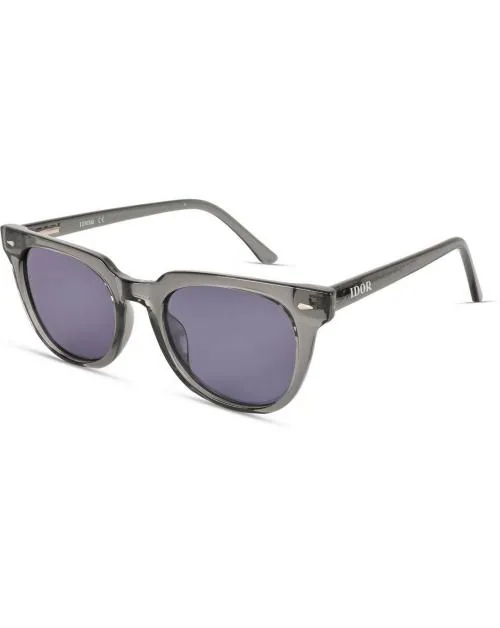 IDOR Polarized Oval Full Frame Black Sunglasses Women & Girls | 3361-C25-P84