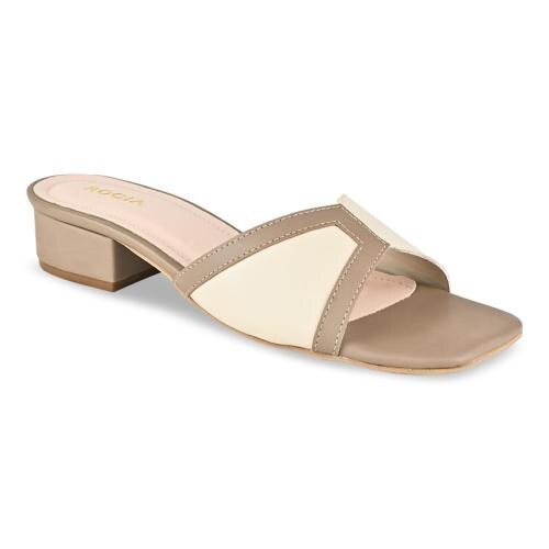 Rocia By Regal Beige Women Slip On Sandals