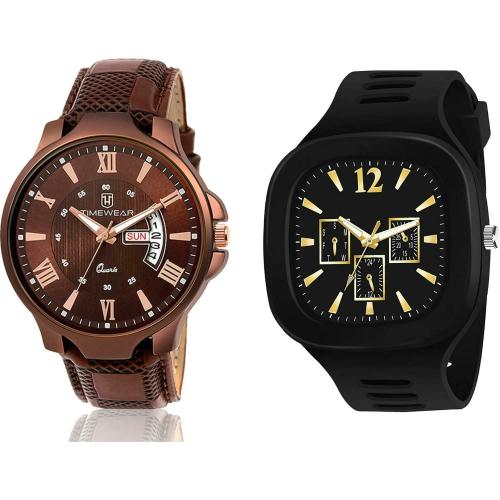 WATCHVERSE Analog Watch - For Men BROWN PATTA AND BLACK R3