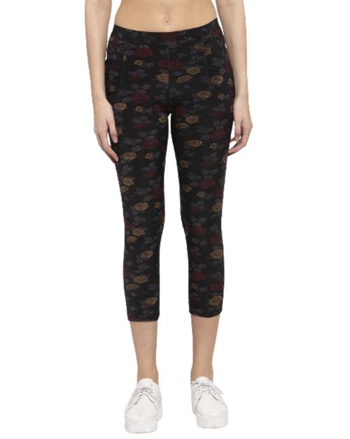 Klotthe Women Woolen Printed Jegging