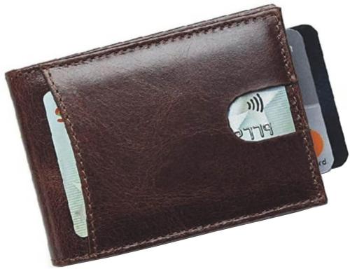 Hardiko Men Brown Rfid Money Clip