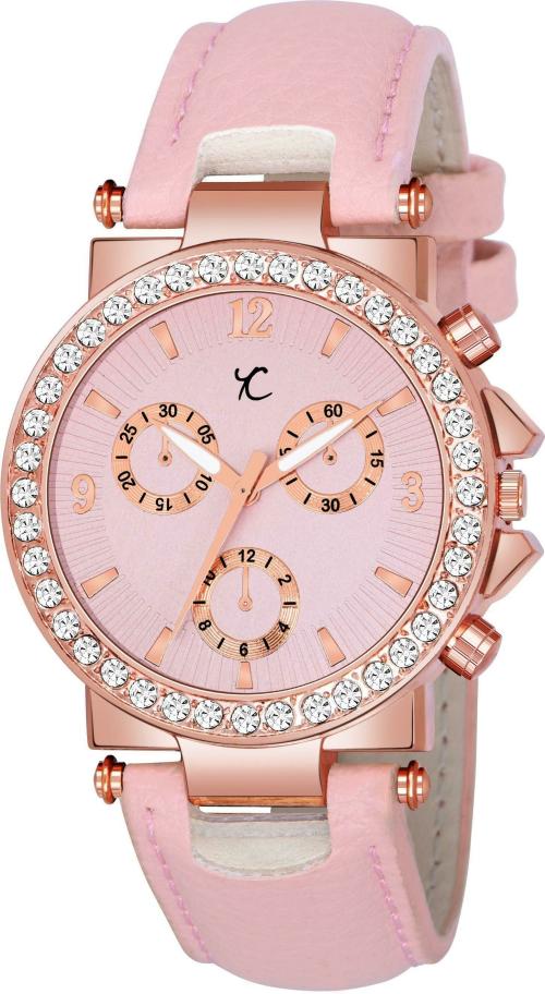 YOUTH CLUB Pink Dial Pink Strap Analog Watch For Women (DTR-PNK)