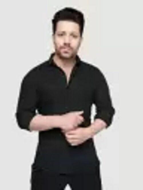 MARMICFAB Men Regular Fit Solid Spread Collar Casual Shirt || Size-XL