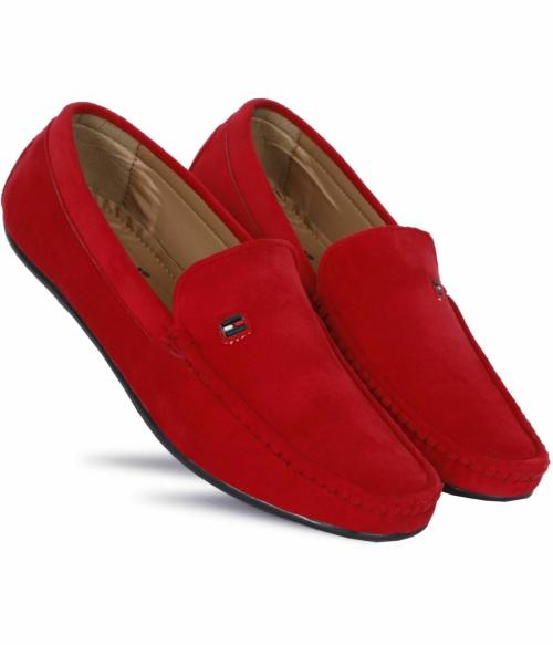 Punch Red Loafers for Men