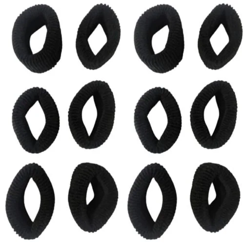 Beauty Tool Big Size Black Hair Bands For Women And Girls/Kids (Black) |  Pack Of 12 | - JioMart