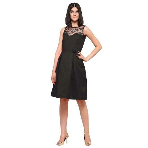 Buy Retrovis Women Black Dress XS Online at Best Prices in India JioMart.