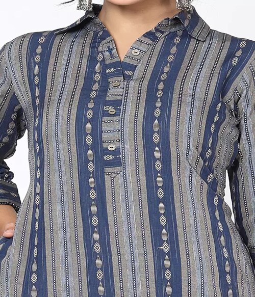 FIEBEE Women Self Design Cotton Blend Ethnic Dress Pack of 1-Size-L-Multicolor