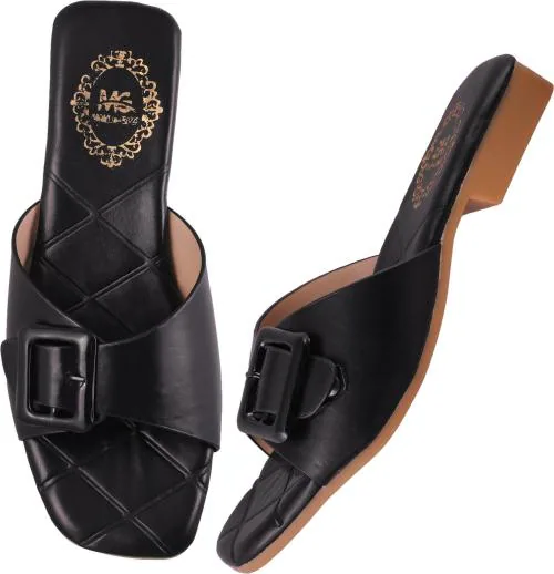 Madam Glorious Women Flat Black