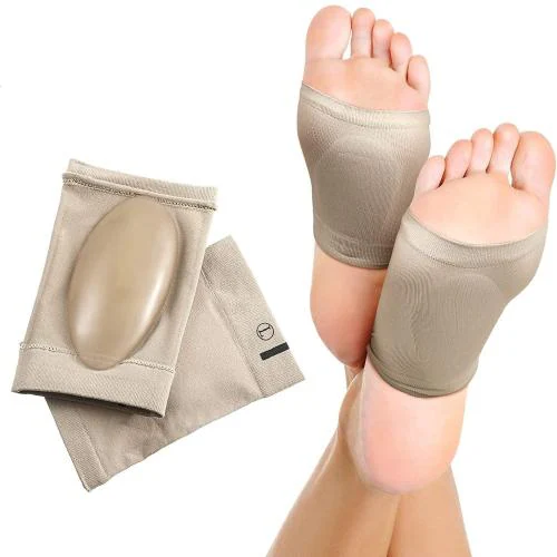 DJ FINDER Foot Care Plantar Fasciitis Arch Support Sleeves for foot pain,muscle relaxation with soft Neoprene Cushion for Women & Men Feet Orthopedic Pad,Free Size-1 Pair