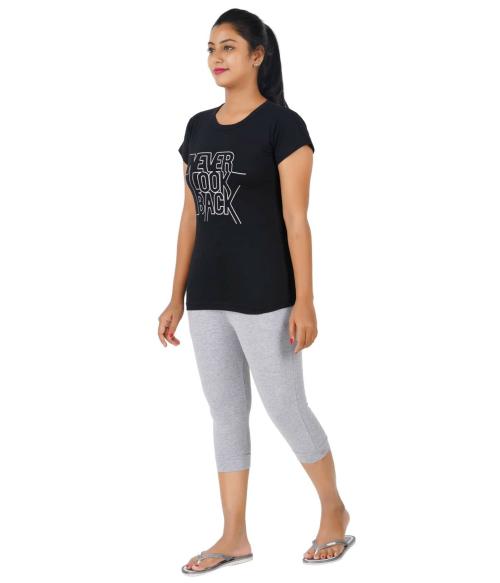 Jocker Women Blue Nightwear Tshirt (Xl)