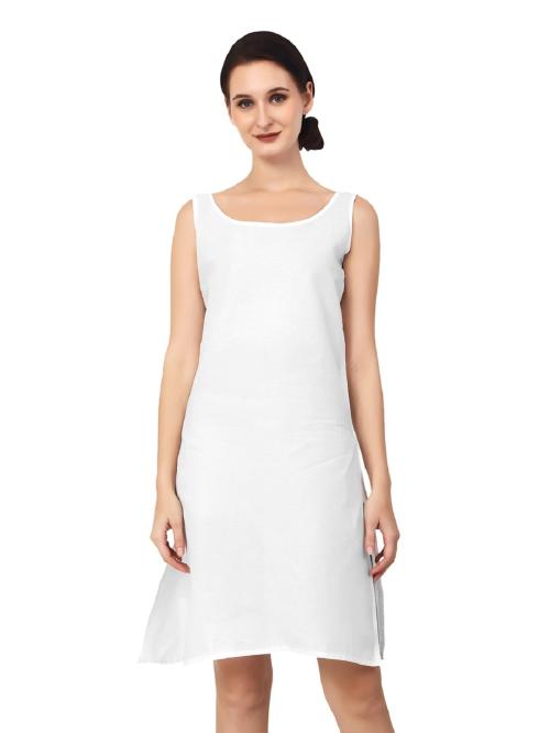 TWGE - Sameej For Women | Full length Camisole | Inner Wear | Cotton Slip | Knee Length Sameej | Color White | Size XL | Pack of 1