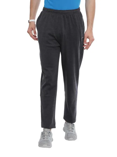 Proline Men Grey Anti-pilling Track Pants