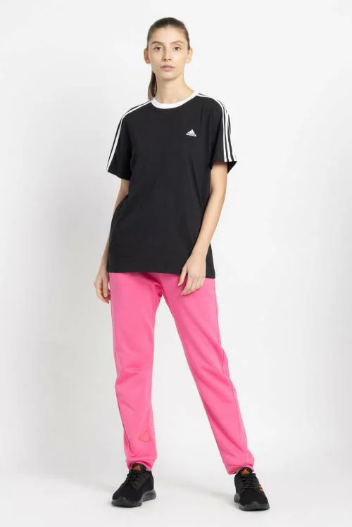 Adidas Women W 3S BF T Black Sports T-shirts