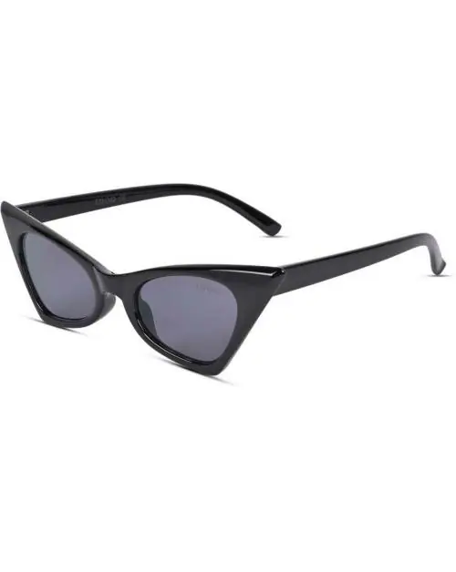 IDOR UV Protection Cat Eye Full Frame Black Sunglasses Women & Girls | 101-C1
