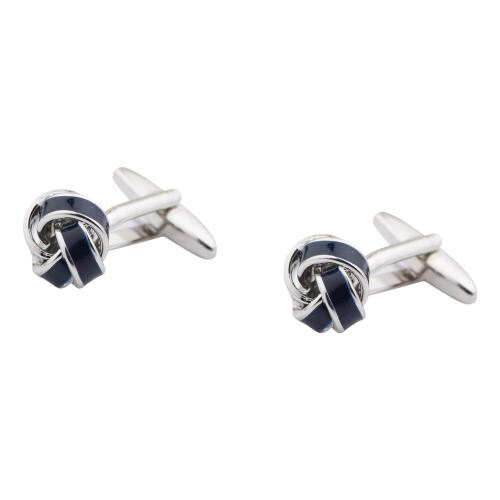 Buy The Tie Hub Brass Blue Knot Cufflink (Men) Online at Best Prices in