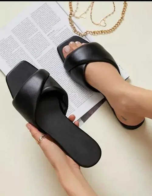 AANA FASHION Women's Casual Slip-On Flat Fashion Sandals Women Flat Heel Sandal Fashion and Comfortable Style