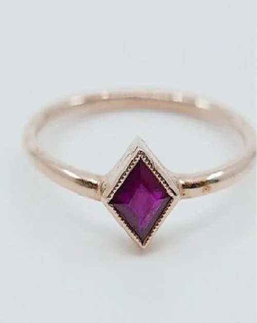 Ceylonmine Ruby Manik Stone Sapphire Gold Plated Ring