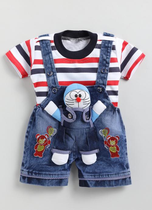 Mommy Club Kids Doremon Teddy Top bottom set