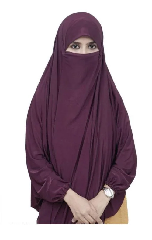 ILYANA Women Purple Color Hijab (Free Size)