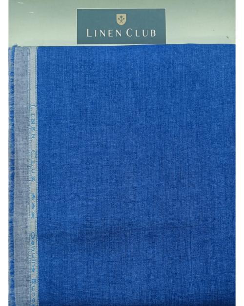 Linen Club Men Mint Solid Linen Shirt Fabric