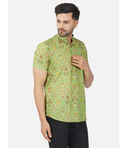 BASE 41 Printed Short Kurta for Men