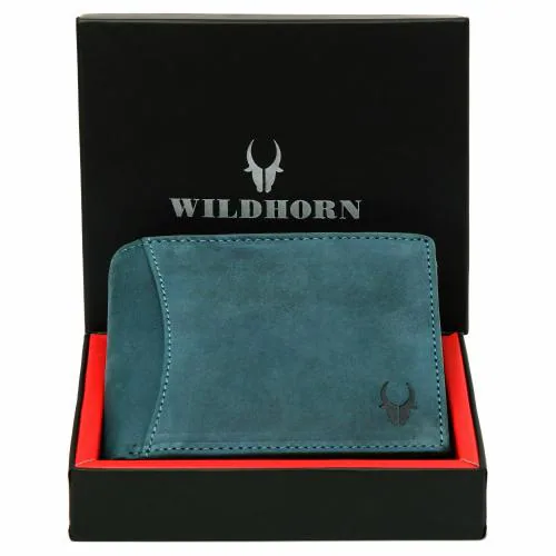 WildHorn Leather Wallet for Men I Top Grain Leather I RFID Protected I 11 Card Slots I 2 Transparent ID Windows I 1 Zipper Compartment