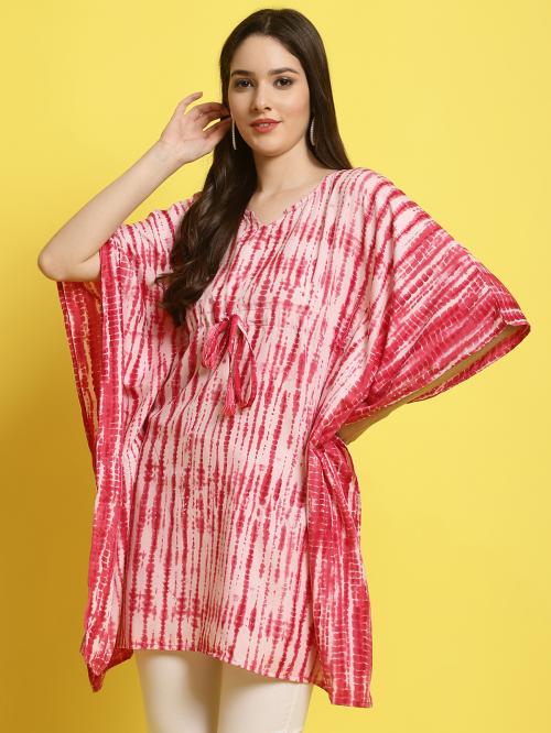 Trendy Printed Kimono Sleeves Kaftan Top For Women | Kaftan Top | Bestseller Tops | Kaftan | Kimono Sleeve | Printed Kaftan Top | Tops | Neck top | styles tops | Peplum Top | Tops for women