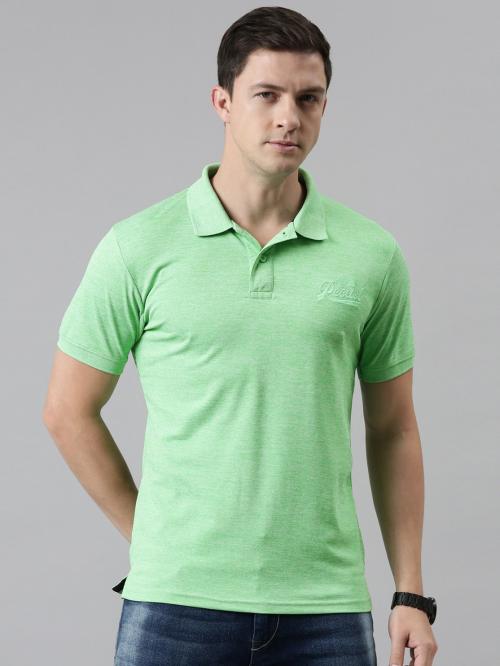 Recast Men Pista Solid Polyester Polo Neck T-shirt XL