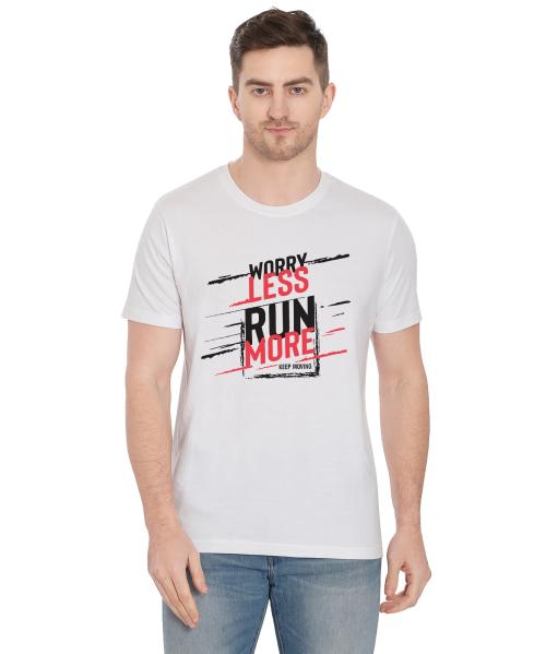 DEEPSHOPER T-Shirts for Men's & Boys- Round Neck, Half Sleeves, Cotton, Regular Fit, Stylish, Branded Solid Plain Tshirt for Men- Ultra Soft, Comfortable, Lightweight T-ShirtTshirts-White.Size