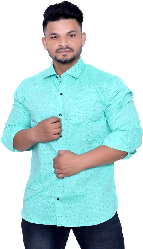 Buy AISH N RIDH Men Solid Casual Light Green Shirt () Online at Best