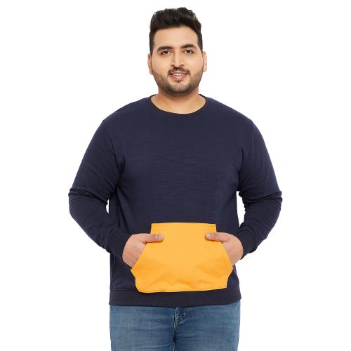Bigbanana Men Plus Size Watford Colorblock Sweatshirt